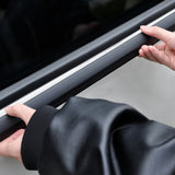 Outer Door Weather Window Rubber Seals Fit for Ford Ranger 2019-2023 Series Moulding Trim Strips Car Modification Accessories Black 4Pcs - Side View