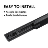 Outer Door Weather Window Rubber Seals Fit for Ford Ranger 2019-2023 Series Moulding Trim Strips Car Modification Accessories Black 4Pcs - 45-Degree Angle