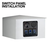 Side Console Boat Switch Panel Sounder Mount Alloy Bracket Fish Finder Mount Oxidation Aluminium - 45-Degree Angle
