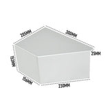 Side Console Boat Switch Panel Sounder Mount Alloy Bracket Fish Finder Mount Oxidation Aluminium - Low Angle