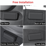 TPE Car Boot Organiser Australia | No-Sew Stitching Odourless Design | Reusable Velcro for Door/Center Console | Camping/Office Storage Box - Low Angle