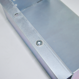 Battery Box Set Sturdy Galvanized Trailer Caravan Boat Spare Part with Lid and Hole for Secure Suits battery up to 160mm deep x 350mm wide Height 250mm - Side View