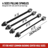 30 PCS Pull and Press Sleeve Kit 45# Steel Removal Installation Bushes Bearings Tool Kit Bush Removal Insertion Works on Most Cars and LCV HGV Engines - Low Angle