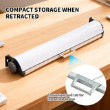 5 Line Retractable Clothesline 10m Heavy Duty Wall-Mounted Iron Clothes Dryer Outdoor Indoor Drying Rack Rope Hanger for Wet Dry Clothing Bathroom - Front View