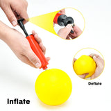 Portable Outdoor Spikeball Roundnet Game Set Team Beach Ball Game Bouncer Toy with Carrying Bag Net and 3 Balls Played Indoor Outdoor Lawn Beach Tailgating - Extra Image