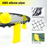 Portable Outdoor Spikeball Roundnet Game Set Team Beach Ball Game Bouncer Toy with Carrying Bag Net and 3 Balls Played Indoor Outdoor Lawn Beach Tailgating - Extra Image