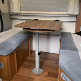 Table Pedestal Telescopic Furniture Leg 46-70cm Height Adjustable Easy Installation Detachable Aluminum Alloy Support for RV Boat Caravan Motorhome - Low Angle