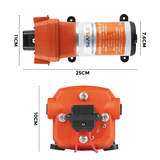 SEAFLO 12V Water Pump Pressure Diaphragm Self Priming Pump 4.5Gallons Per Min 17LPM 40PSI Water Booster for Caravan Motorhome Camper Trailer Boat Yacht - Low Angle