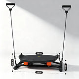 Simulate Ski Training Board Non-Slip Slide Stepper Training Machine with 2 Resistance Bands and Real-time Display Indoor Cardio Full Body Fitness Equipment - Close-Up Angle