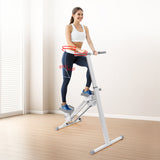 Foldable Stair Stepper for Home Gym Exercise Height Adjustable Vertical Climber Machine 150kg Loading Capacity with Digital Display for Full-Body Workout - Front View