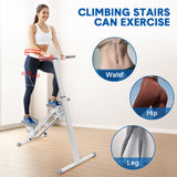 Foldable Stair Stepper for Home Gym Exercise Height Adjustable Vertical Climber Machine 150kg Loading Capacity with Digital Display for Full-Body Workout - Side View