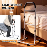 Mobility Standing Aid Aluminium Alloy Handrail Adjustable Height with Non-Slip Base for Seniors and Pregnant Women Couch Assistance Bearing Capacity 100kg - Front View