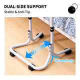 Mobility Standing Aid Aluminium Alloy Handrail Adjustable Height with Non-Slip Base for Seniors and Pregnant Women Couch Assistance Bearing Capacity 100kg - Top-Down View