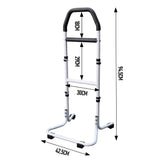 Mobility Standing Aid Aluminium Alloy Handrail Adjustable Height with Non-Slip Base for Seniors and Pregnant Women Couch Assistance Bearing Capacity 100kg - Close-Up Angle