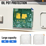Alpen Outdoor Diesel Tank Cover Silver Gas Tank Bracket 2mm Thick Aluminium Tank Mounting Holder Fit for 10L/15L Tank for Caravan Trailer Toolbox Left Right ANZAC Green - Top-Down View