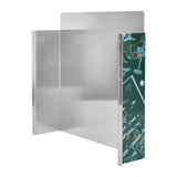 Alpen Outdoor Diesel Tank Cover Silver Gas Tank Bracket 2mm Thick Aluminium Tank Mounting Holder Fit for 10L/15L Tank for Caravan Trailer Toolbox Left Right ANZAC Green - Low Angle