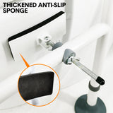 Toilet Frame Support Standing Disability Assist Aid Safety Grab Handle Rail Height and Width Adjustable For Elderly Disabled Max Load 150Kg - Rear View