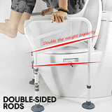 Toilet Frame Support Standing Disability Assist Aid Safety Grab Handle Rail Height and Width Adjustable For Elderly Disabled Max Load 150Kg - Extra Image
