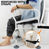 Toilet Frame Support Standing Disability Assist Aid Safety Grab Handle Rail Height and Width Adjustable For Elderly Disabled Max Load 150Kg - Extra Image
