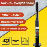 Alpen Outdoor Tow Ball Weight Scale Tongue Weight Scale Gauge Weight Check With Indicator For Safe Towing of Caravan Trailer RV Boat 100kg-350kg - Front View