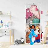 Stuffed Animal Storage Plush Toy Storage Vertical Corner Toys Display Holder Easy Accessible with Elastic Cord for Nursery Kids Room Bedroom Organization - Top-Down View