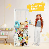 Stuffed Animal Storage Plush Toy Storage Vertical Corner Toys Display Holder Easy Accessible with Elastic Cord for Nursery Kids Room Bedroom Organization - Extra Image