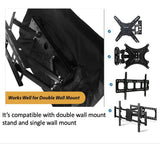 Dust-proof Outdoor TV Cover 55-58 Inch Flat Television Waterproof UV Resistant Protector, Built In Remote Controller Storage Pocket-XL - Side View