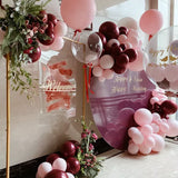 White Square Wedding Arch Adjustable 1M-2M Flower Rack Backdrop Stand Balloon Arch Stand for Wedding Birthday Party Garden Ceremony Decoration - Top-Down View