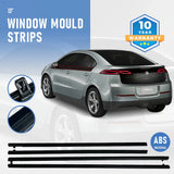 Outer Door Weather Window Rubber Seals Fit for Holden Commodore VE VF SEDAN V6 V8 Moulding Trim Strips Car Modification Accessories Black 4Pcs - Front View