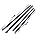 Outer Door Weather Window Rubber Seals Fit for Holden Commodore VE VF SEDAN V6 V8 Moulding Trim Strips Car Modification Accessories Black 4Pcs - Low Angle