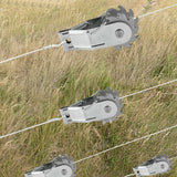 50 Pack Inline Cliplock Wire Strainer Aluminum Alloy Heavy Duty Wire Ratchet Tensioner for Electric Fence
