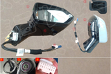 1 x Black LH 10 +1 Wire 2022 and before Great Wall Haval H6 Edition Electric Folding Steering Car Rearview Assembly Exterior Mirrors - Top-Down View