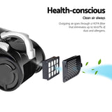 Devanti 2200W Bagless Vacuum Cleaner Black - Close-Up Angle