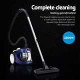 Devanti 2200W Bagless Vacuum Cleaner Blue - Front View