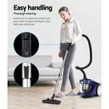 Devanti 2200W Bagless Vacuum Cleaner Blue - Rear View