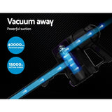 Devanti 450W Purple Corded Handheld Stick Vacuum Cleaner - Side View