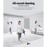 Devanti 450W Purple Corded Handheld Stick Vacuum Cleaner - 45-Degree Angle