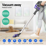 Devanti Stick Vacuum Cleaner Handheld Corded 450W Purple - Front View