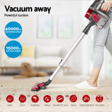 Devanti 450W Corded Handheld Stick Vacuum Cleaner in Red - Lightweight and Versatile