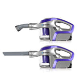 Devanti Stick Vacuum Cleaner Bagless Cordless 150W Purple - Close-Up Angle