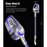 Devanti Cordless 150W Handstick Vacuum Cleaner - Bagless, Lightweight & Versatile in Purple