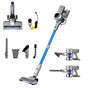 Devanti 300W Cordless Stick Vacuum Cleaner, Self-Standing, 26,000PA Suction, Blue
