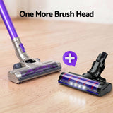 Devanti Stick Vacuum Cleaner Roller Brush Cordless 150W Purple - Side View