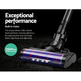 Devanti Stick Vacuum Cleaner Motorised Roller Brush Head - Top-Down View