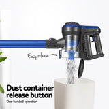Devanti Stick Vacuum Cleaner Brushless Cordless 250W Blue