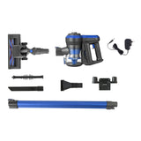 Devanti Cordless Brushless Stick Vacuum Cleaner 250W - Blue - Side View