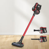 Devanti Cordless Brushless 250W Stick Vacuum Cleaner in Red