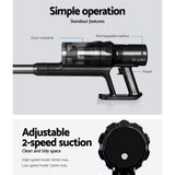 Devanti Cordless Brushless Stick Vacuum Cleaner 350W - Grey