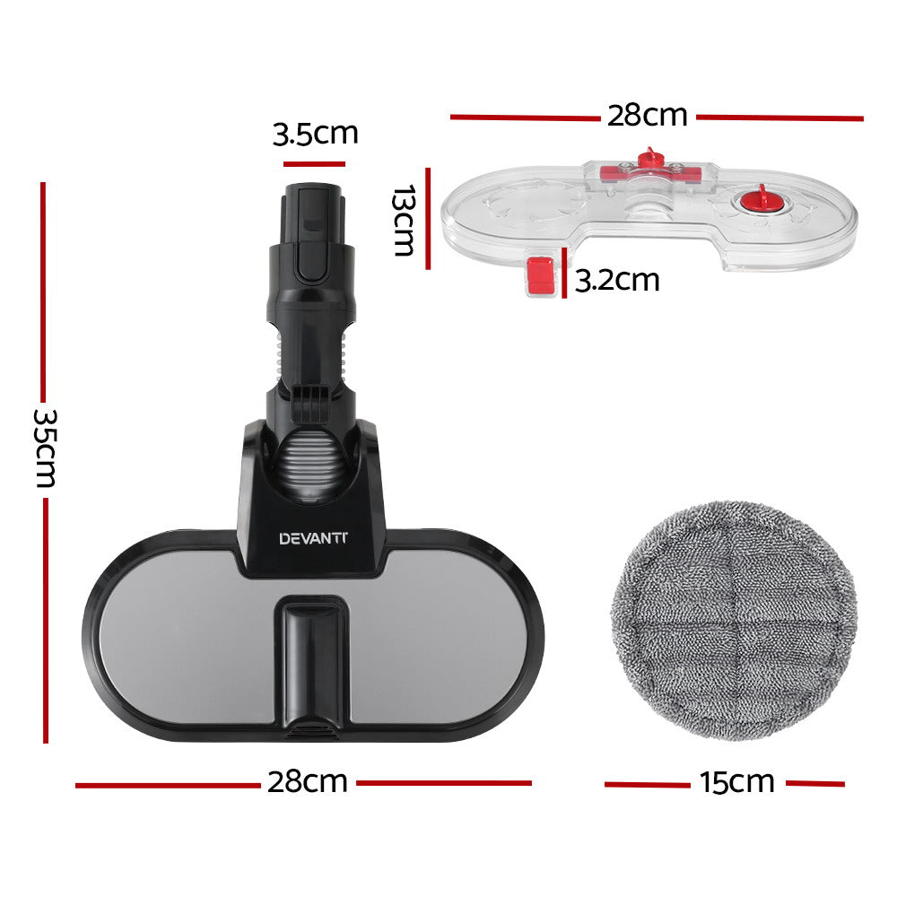 Devanti Cordless Vacuum Cleaner Electric Mop Attachment