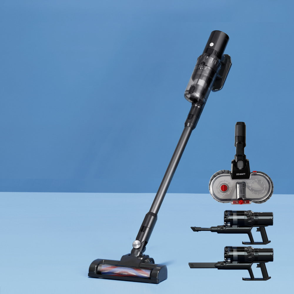 Devanti 350W Electric Mop Head Attachment for Cordless Vacuum Cleaners - Grey